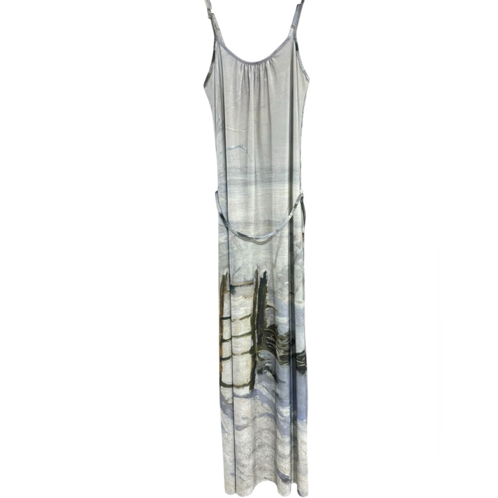 Maxi Dress Saia com Arte Monet